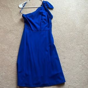 Banana republic, one shoulder dress size 2. Cobalt blue.